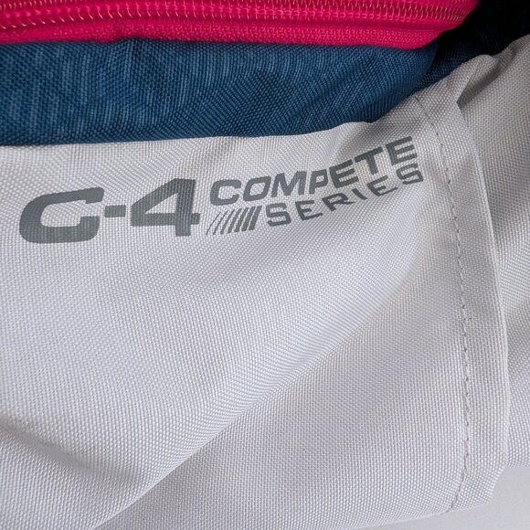 OGIO C4 Sport Backpack in Navy and Black with Pink and Gray Accents